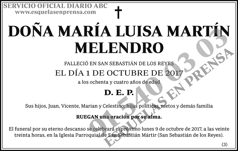 María Luisa Martín Melendro